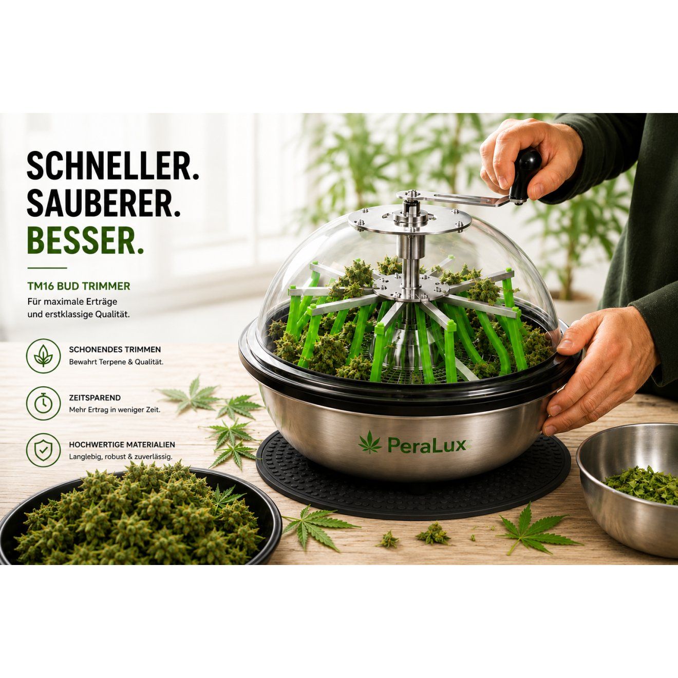 Elettrodomestici da cucina: PeraLux 16 Zoll TM16 Bud Trimmer – Nuovo e nell'imballaggio originale da Rietheim venduto da PeraLux 5
