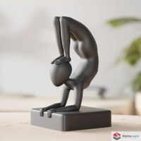 Yogi Guy – Abstract Minimalist Yoga Sculpture - 3D Printed