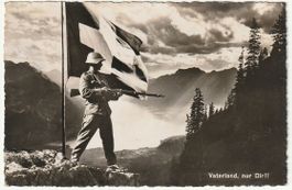 Foto-AK Soldat auf der Wache, Vaterland, nur Dir! 1942