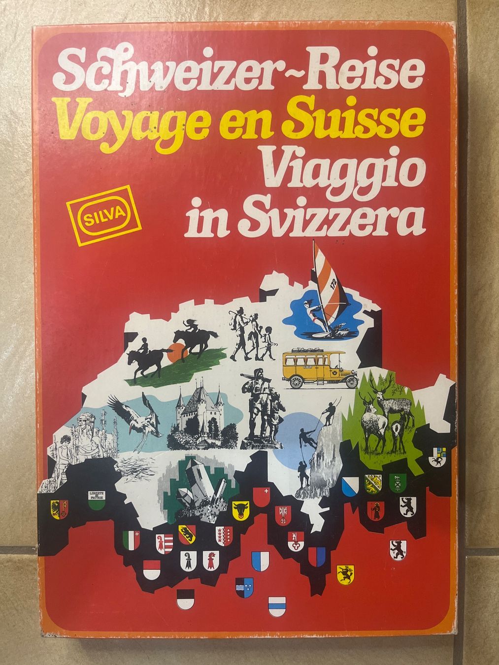 Ravensburger Giochi: Jeu de société Schweizer Reise  Silva Edition Carlit 1979 – Usato da Vernayaz venduto da Darkfrost