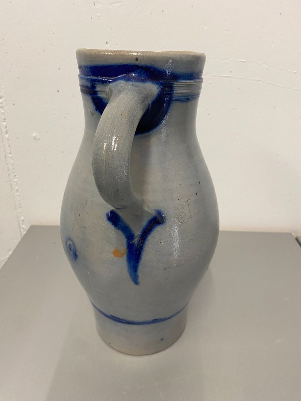 Caraffe: Steingutkrug antik - Höhe ca. 31 cm – Usato da Gerolfingen venduto da Regenbogen88 5