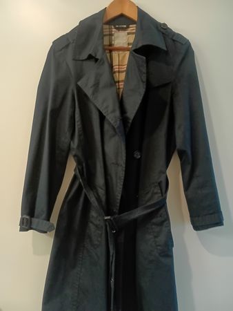 Trenchcoat dunkelblau Grösse L Made in Italy für Damen