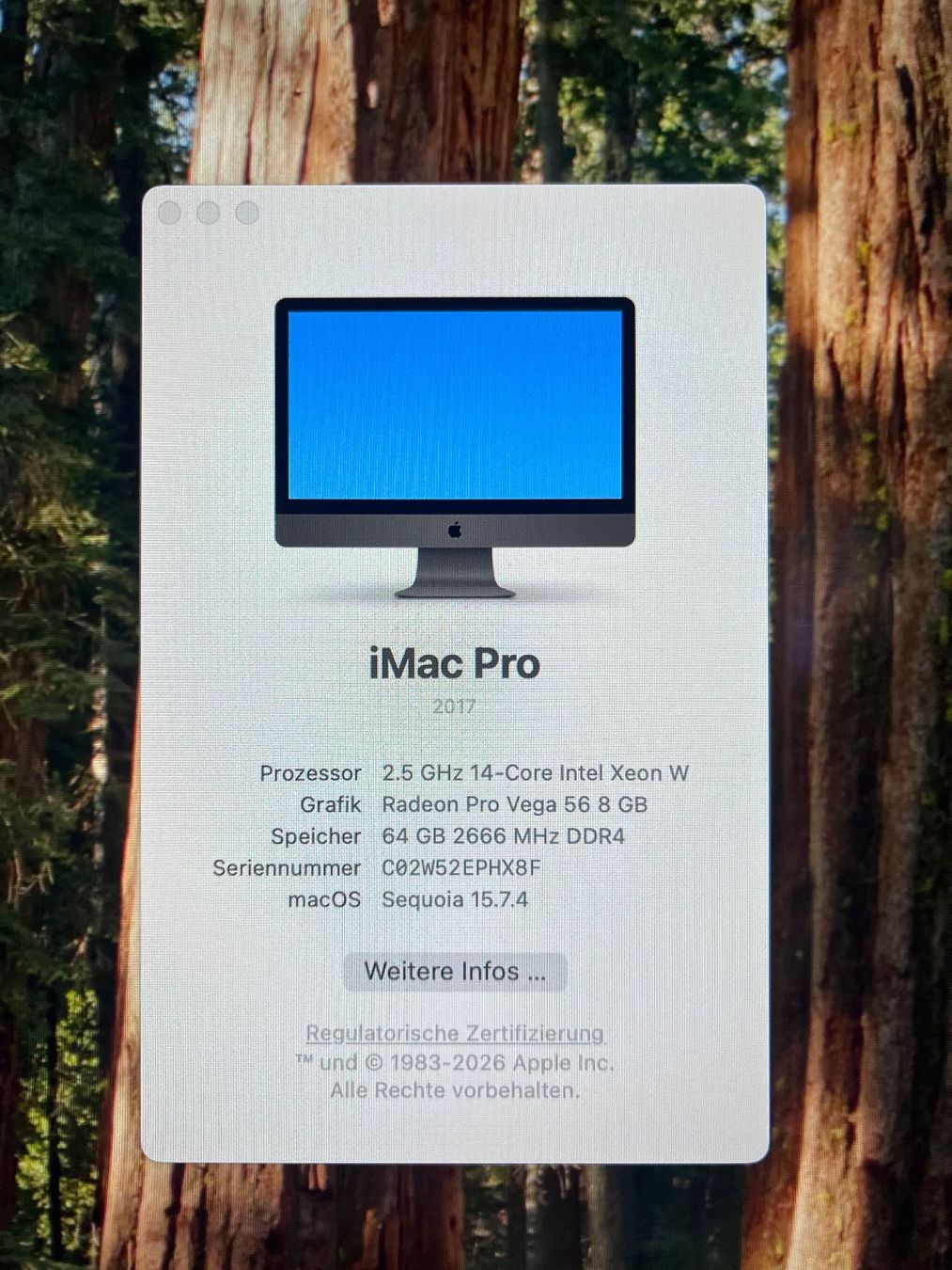 Apple PCs: iMac Pro 2017 – Gebraucht aus Zürich von maurice5000 2
