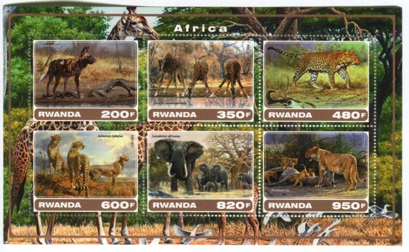 Tous les timbres: Block "Tiere". Ruanda – Neuf avec emballage d'origine à Basel par Butsch5
