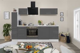 543 Küchenzeile Singleküche 250cm W/G - Küche Einbauküche