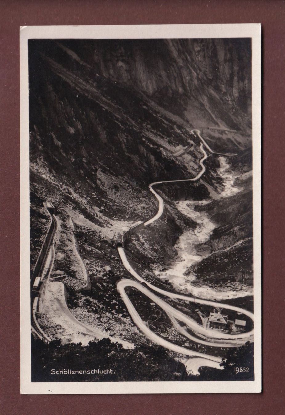 Cartoline postali: SCHÖLLENENSCHLUCHT - 1930 – Usato da Pully venduto da nicecards-shop