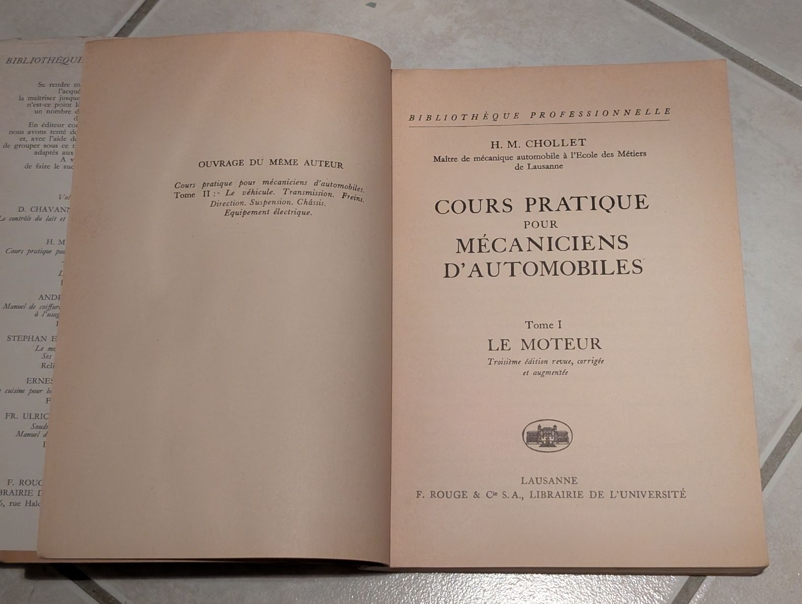 Libri: Livre - Le moteur – Usato da Muraz (Collombey) venduto da so06 2