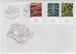 Weihnachten Serie mit TAB (fr) auf illustriertem FDC