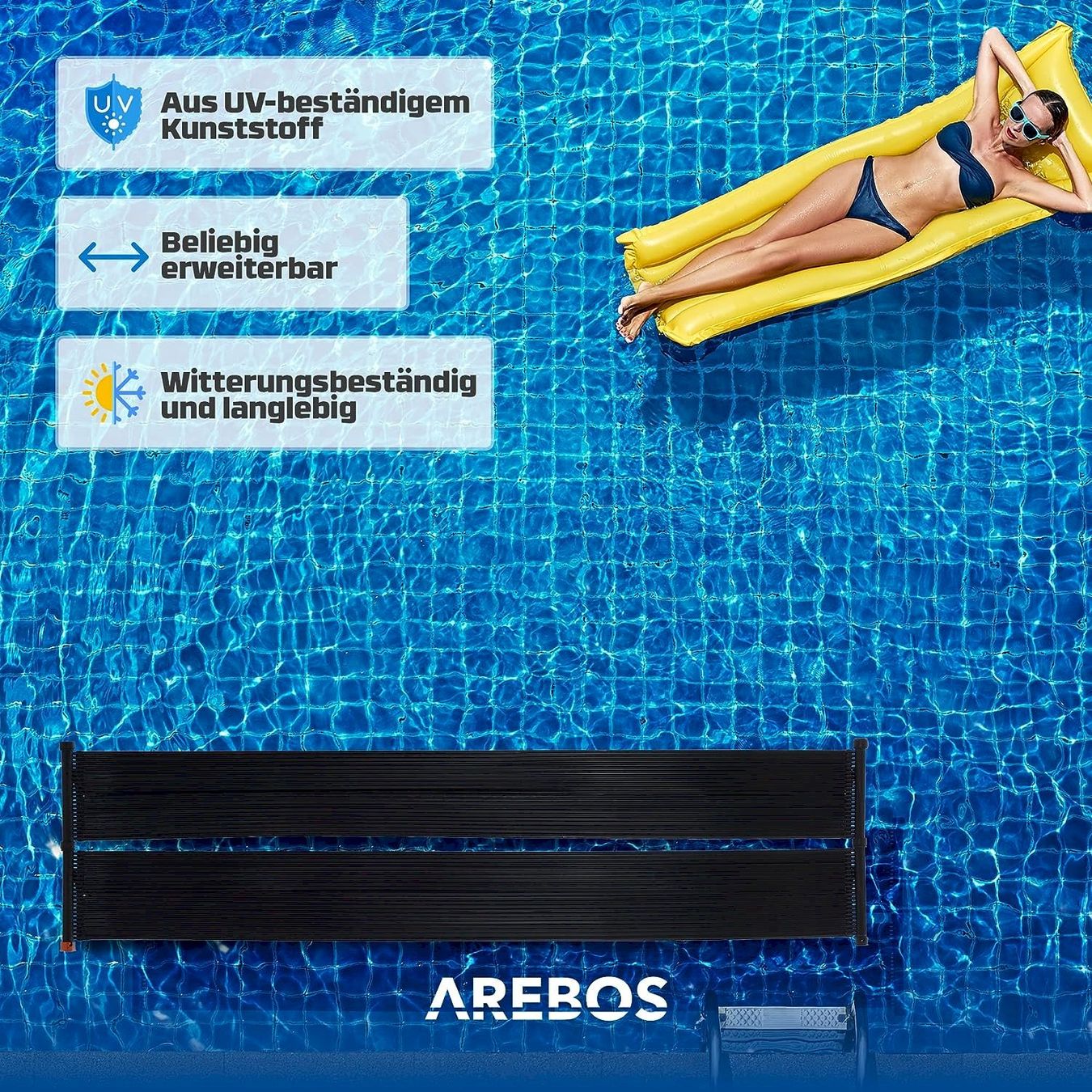 Piscines: AREBOS Poolheizung 66x300cm – Neuf avec emballage d'origine à Bottighofen par zaap 3