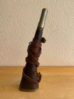 Antikes Jagdhorn / Signalhorn mit Lederumwicklung
