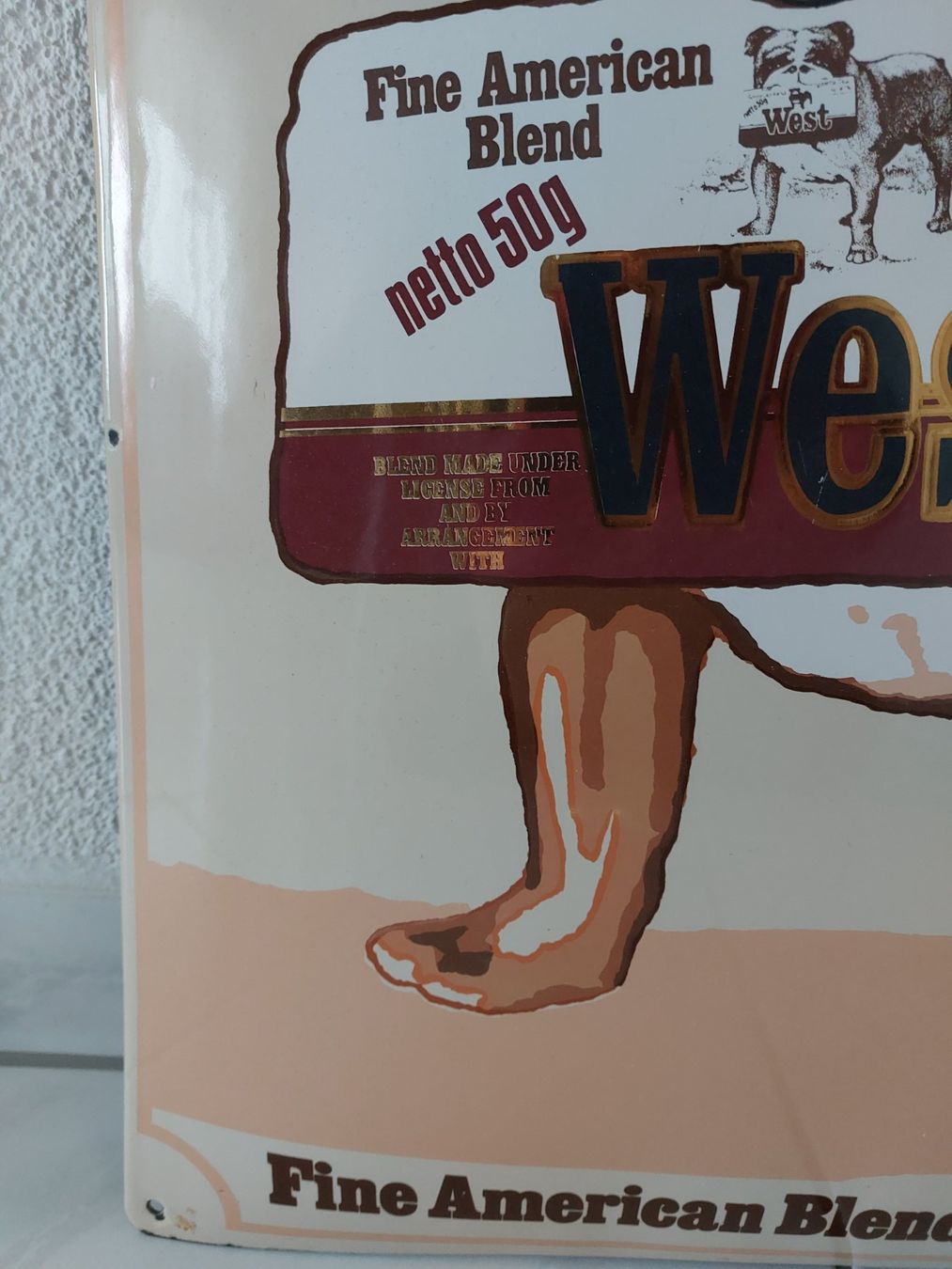 Marlboro Insegne: Emailschild West Cigarette Tabacco – Usato da Schenkon venduto da TG10 2
