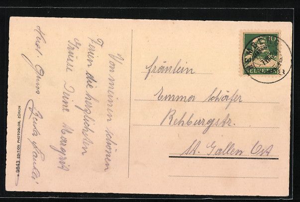 Cartoline postali: AK Hemberg, Gesamtansicht, 1924 – Usato da Berlin venduto da bartko-reher 1