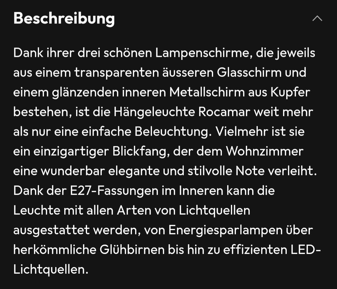 Eglo Lampadari & plafoniere: Lampe Eglo Rocamar – Usato da Dagmersellen venduto da Lenzgi 1