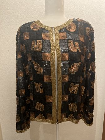 Vintage Pailetten Jacke Gr.L