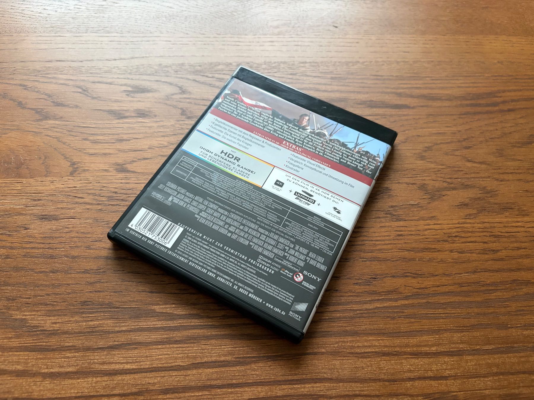 Tutti i DVDs: Der Patriot 4K – Usato da Knonau venduto da Vincent_vega84 1