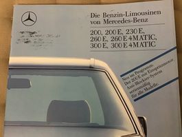 Mercedes-Benz 200 - 300 E 4Matic Verkaufsprospekt Aug. 1988