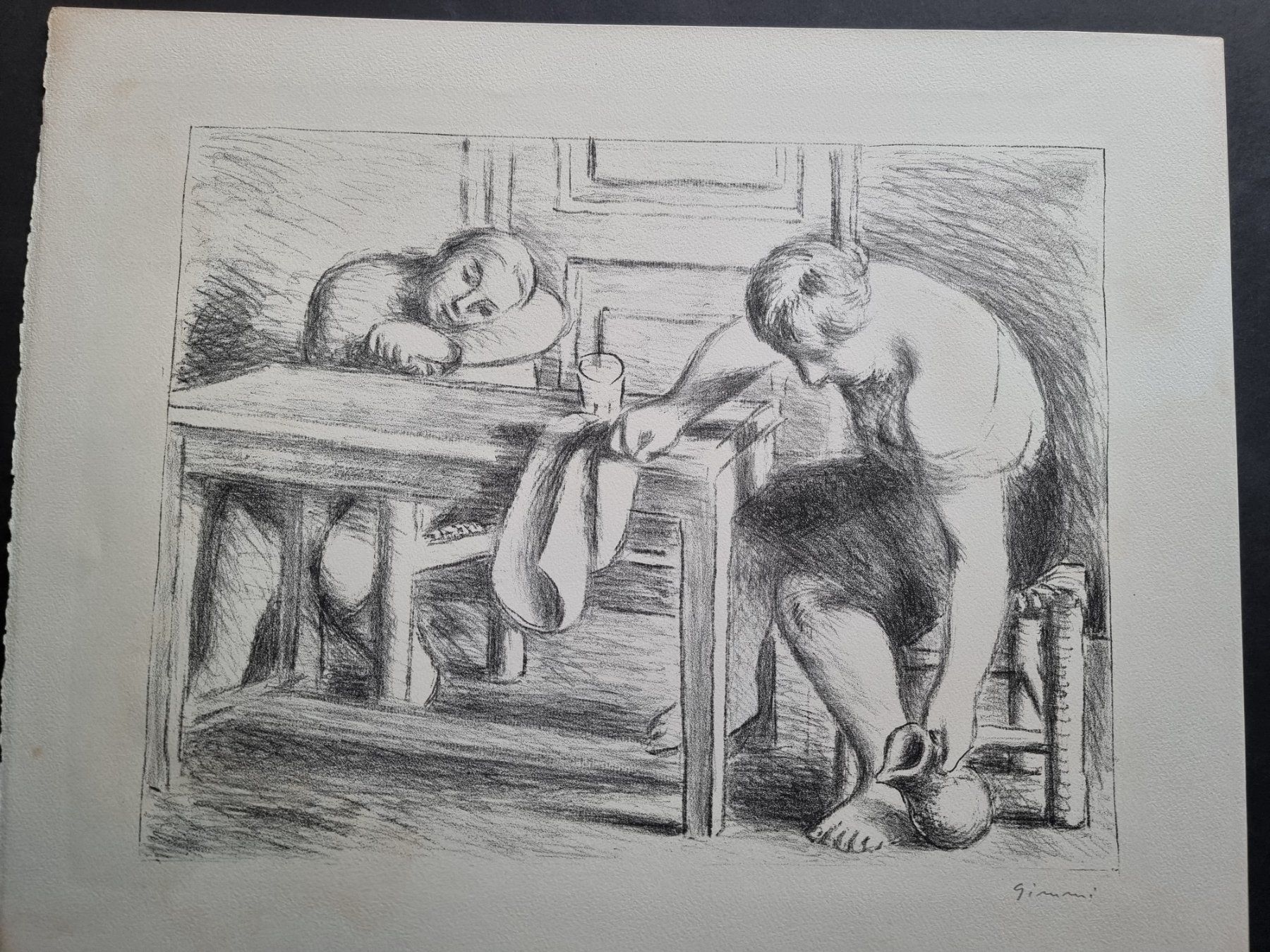 Grafiken & Lithographien: GIMMI WILHELM LITHOGRAPHIE SIGNIERT – Gebraucht aus Gersau von kunst-online