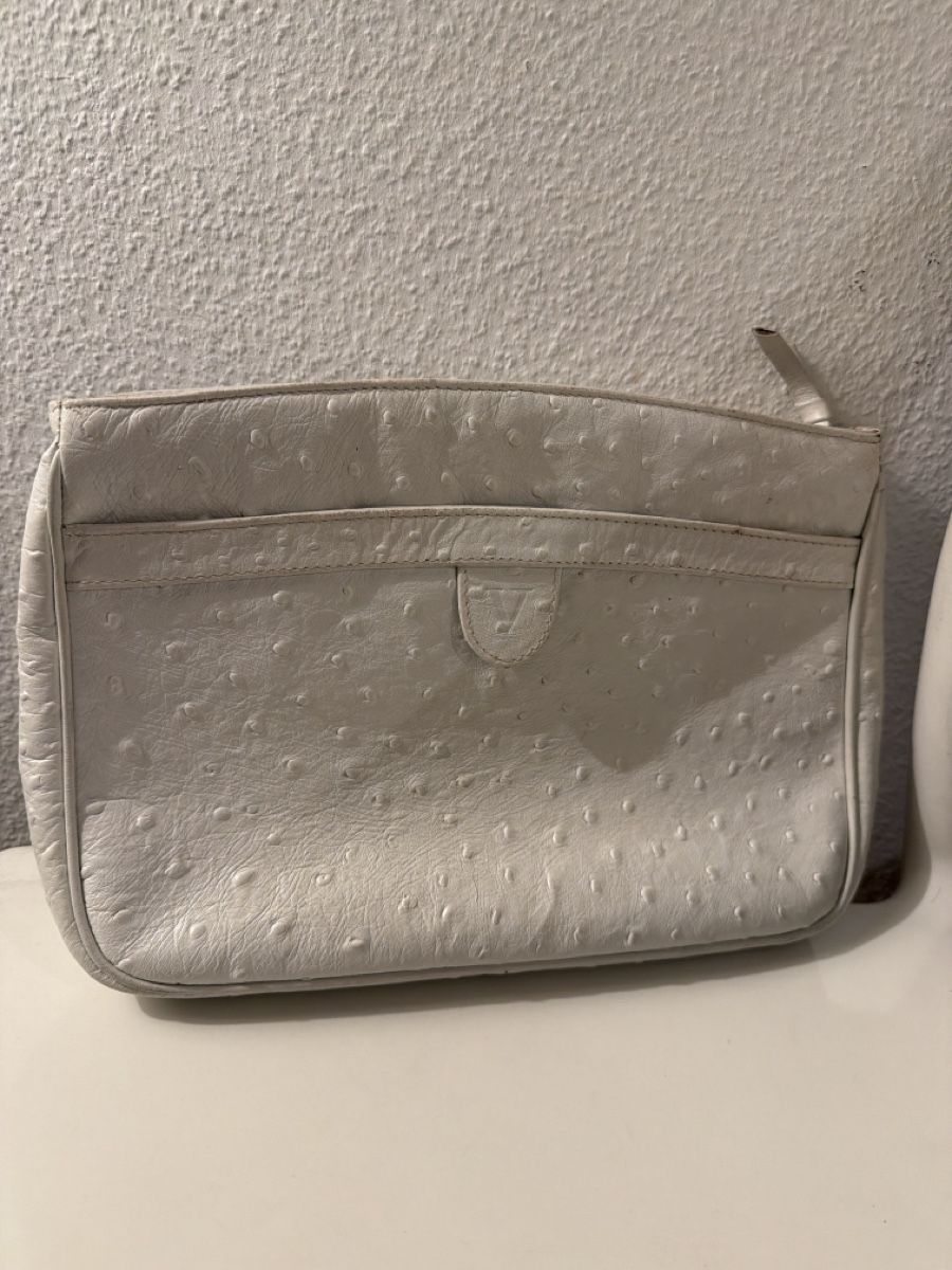 Taschen für Damen: Sac vintage blanc style autruche – Gebraucht aus Lausanne von Pascal9999