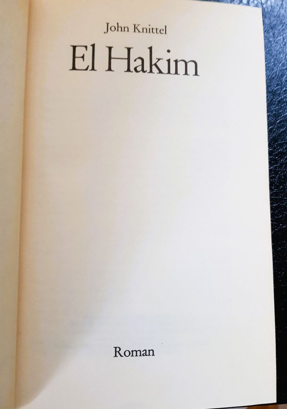 Libri: "El Hakim" Spannender Roman eines Schweizers – Nuovo (secondo la descrizione) da Winterthur venduto da Joschko 2