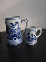2x Original Delfts Holland Bierkrüge – Handgemalt