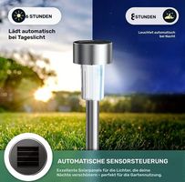 Neue vollautomatische LED Solar Stablichter-Set (10 Stück)