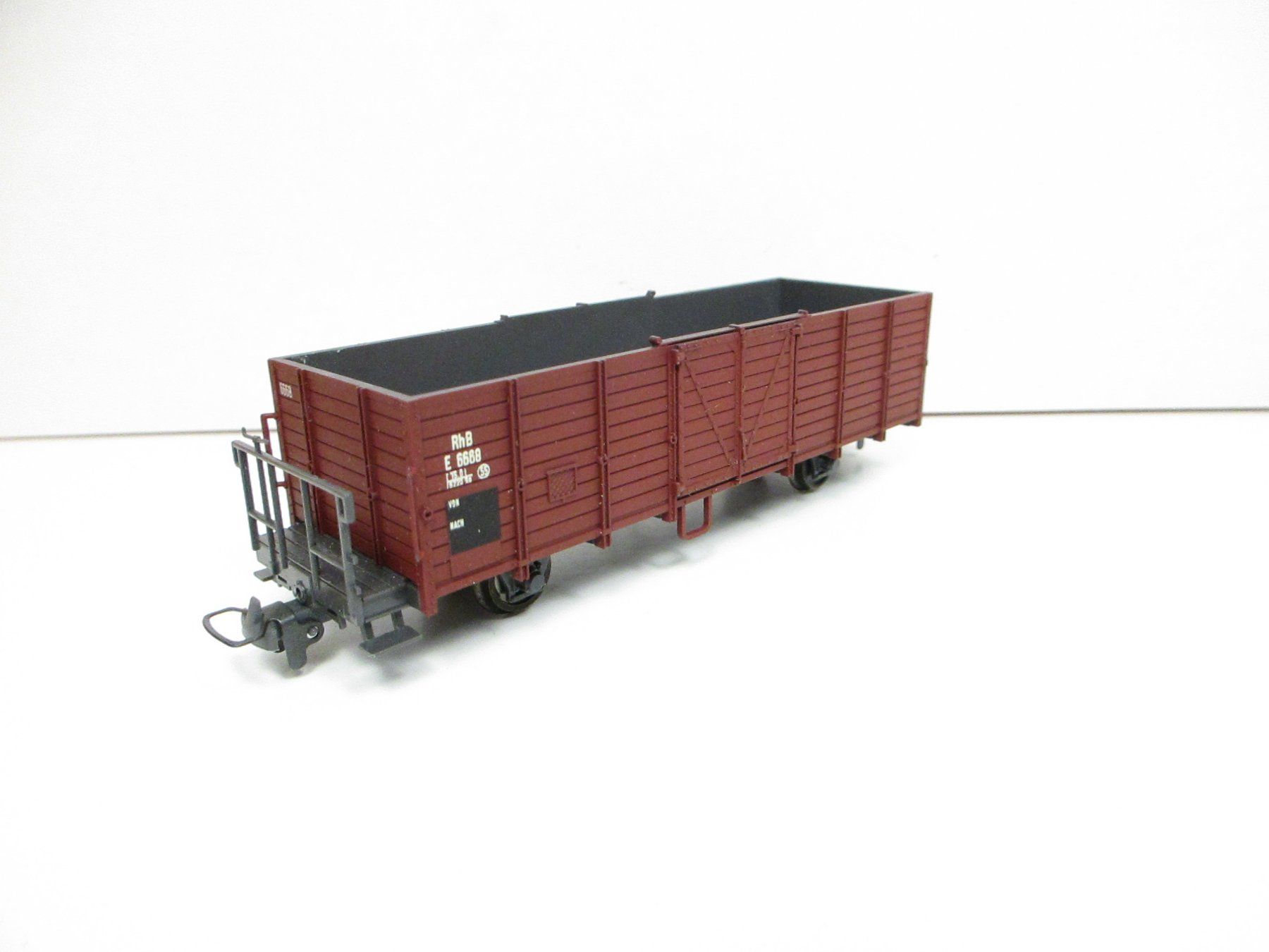 Bemo Modellini di ferrovie: Bemo H0m 2251 RhB Offener Güterwagen E 6668 – Nuovo e nell'imballaggio originale da Olten venduto da Heinrich875 3