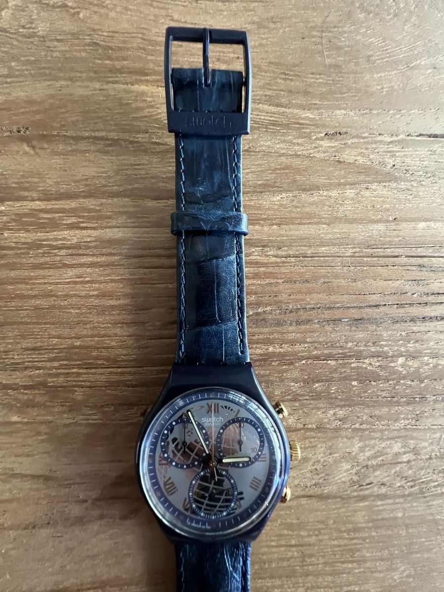 Swatch Orologi: Swatch Chrono (SCN104) Timless Zone – Nuovo e nell'imballaggio originale da Künten venduto da Spike17 2