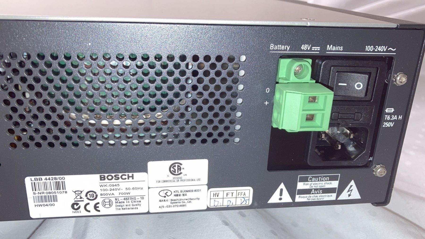 Bosch Amplificatori: Bosch Power Amplifier LBB4428/00 – Usato da Dietikon venduto da Rima57 7