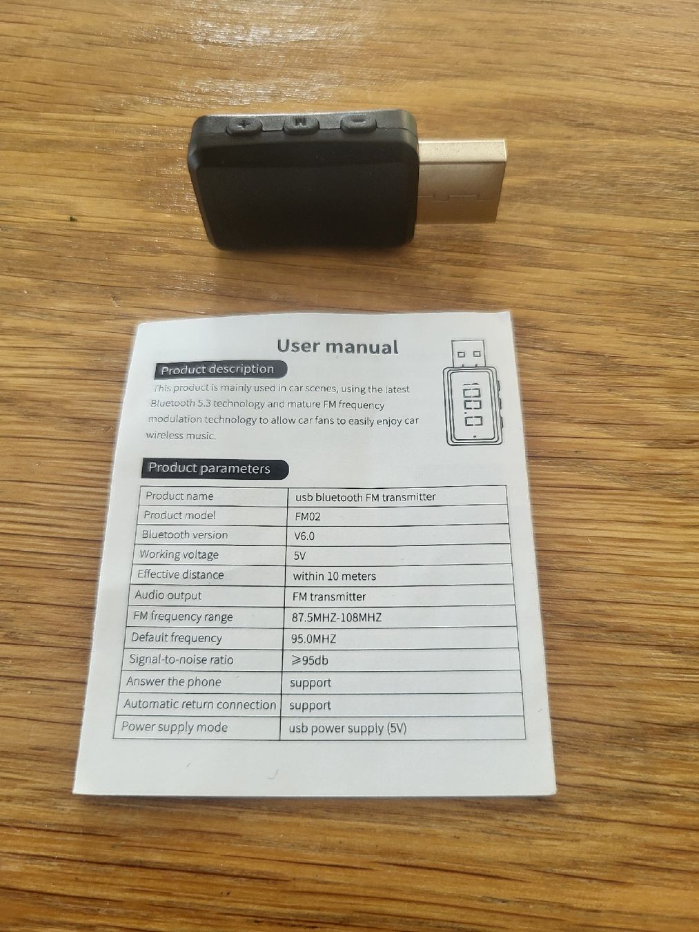 Unità & Adattatore: Bluetooth Car FM Transmitter USB – Nuovo (secondo la descrizione) da Vaduz venduto da Simibimi