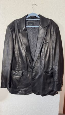 Pierre Cardin Blazer cuir homme / Lederblazer T.58