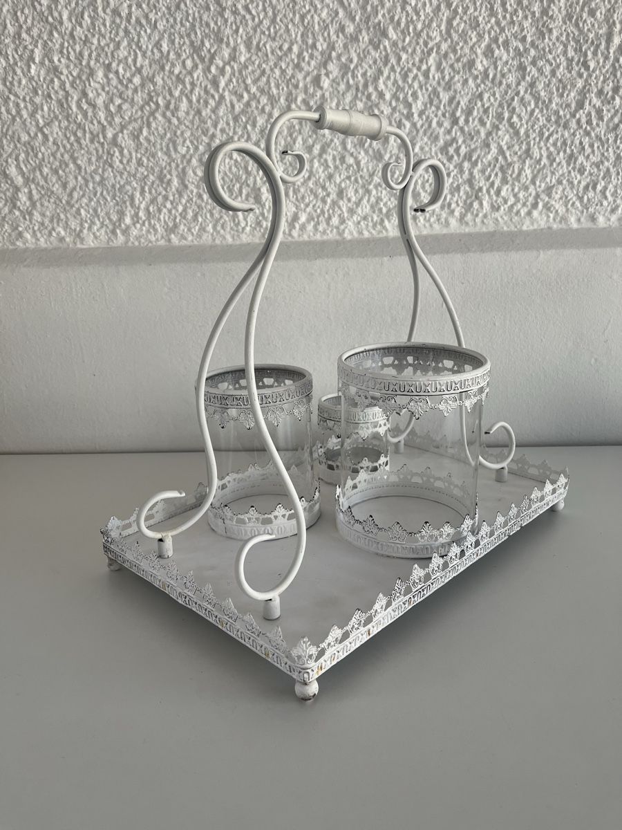 Alle Dekorationen: Windlicht Set / Shabby Chic / Metall,Glas – Gebraucht aus Wetzikon ZH von seli03 7