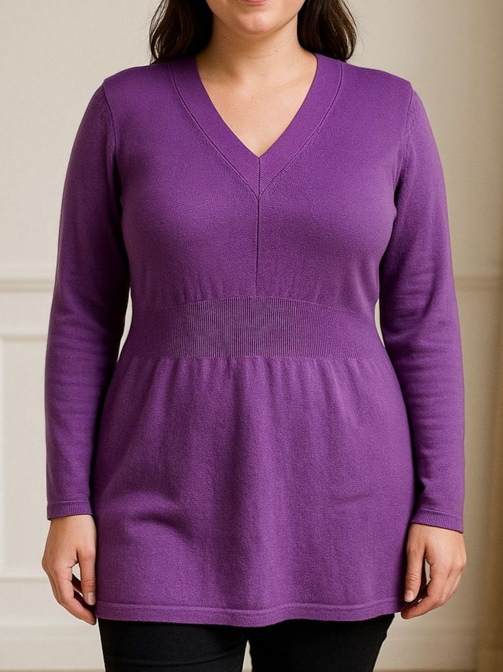 Maglioni & Felpe: Feinstrick Long pullover Gr L Flieder Lila Frühling 2118 – Usato da Vinelz venduto da sonnenmond77