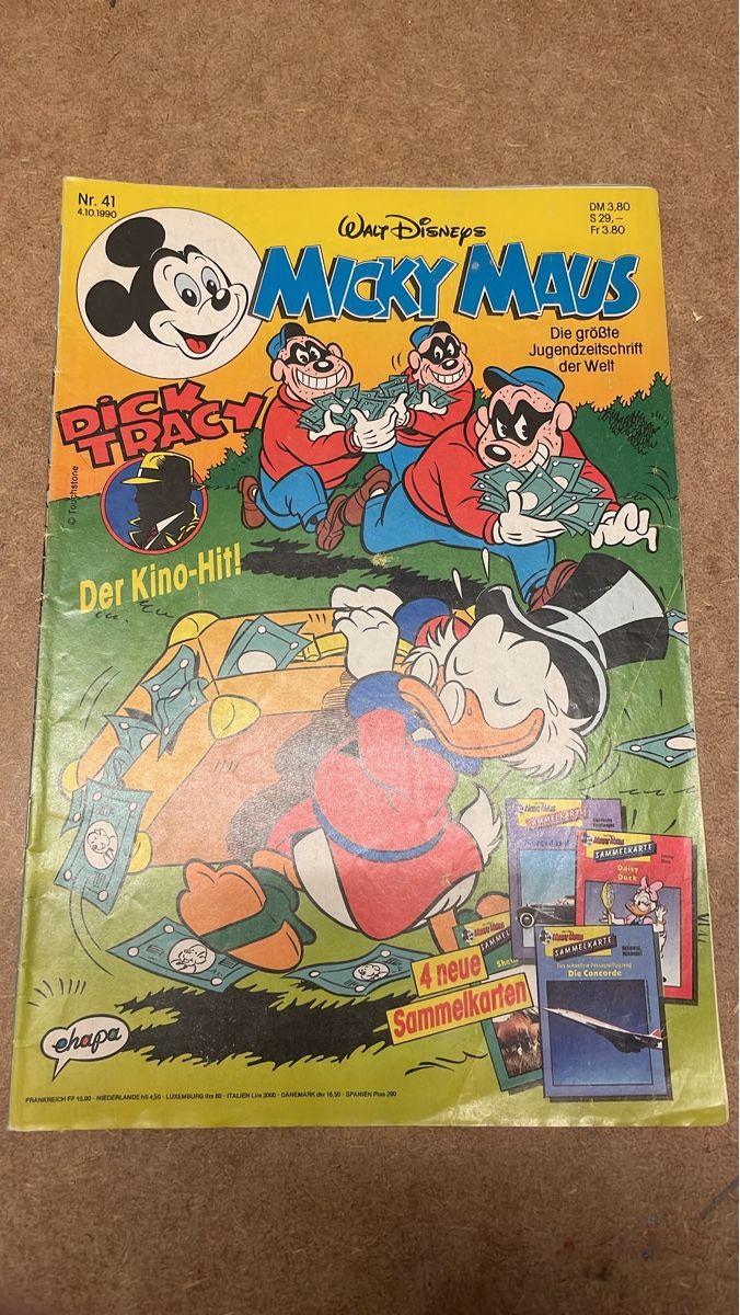 Fumetti: Micky Maus Comic-Heft Nr. 41 von 1990 – Usato da Therwil venduto da rubininio