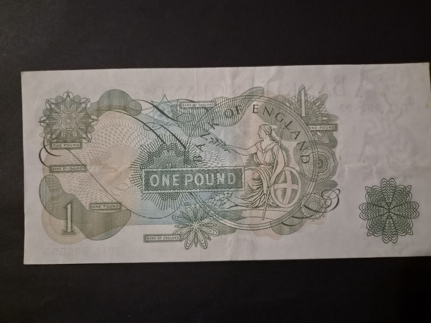 Banknoten: Angleterre 1 pound P374g – Gebraucht aus Versoix von rucio 1