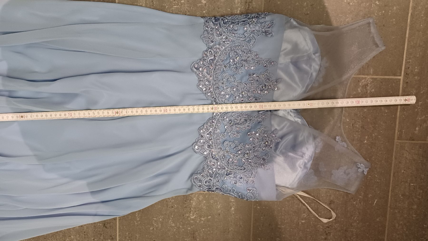 Vestiti: Helles, blau-lila Abendkleid, Gr. 40 – Nuovo (secondo la descrizione) da Steinach venduto da Sommer9000 7