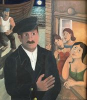 Original CH Cuno Röthlisberger Öl auf Leinwand 1985