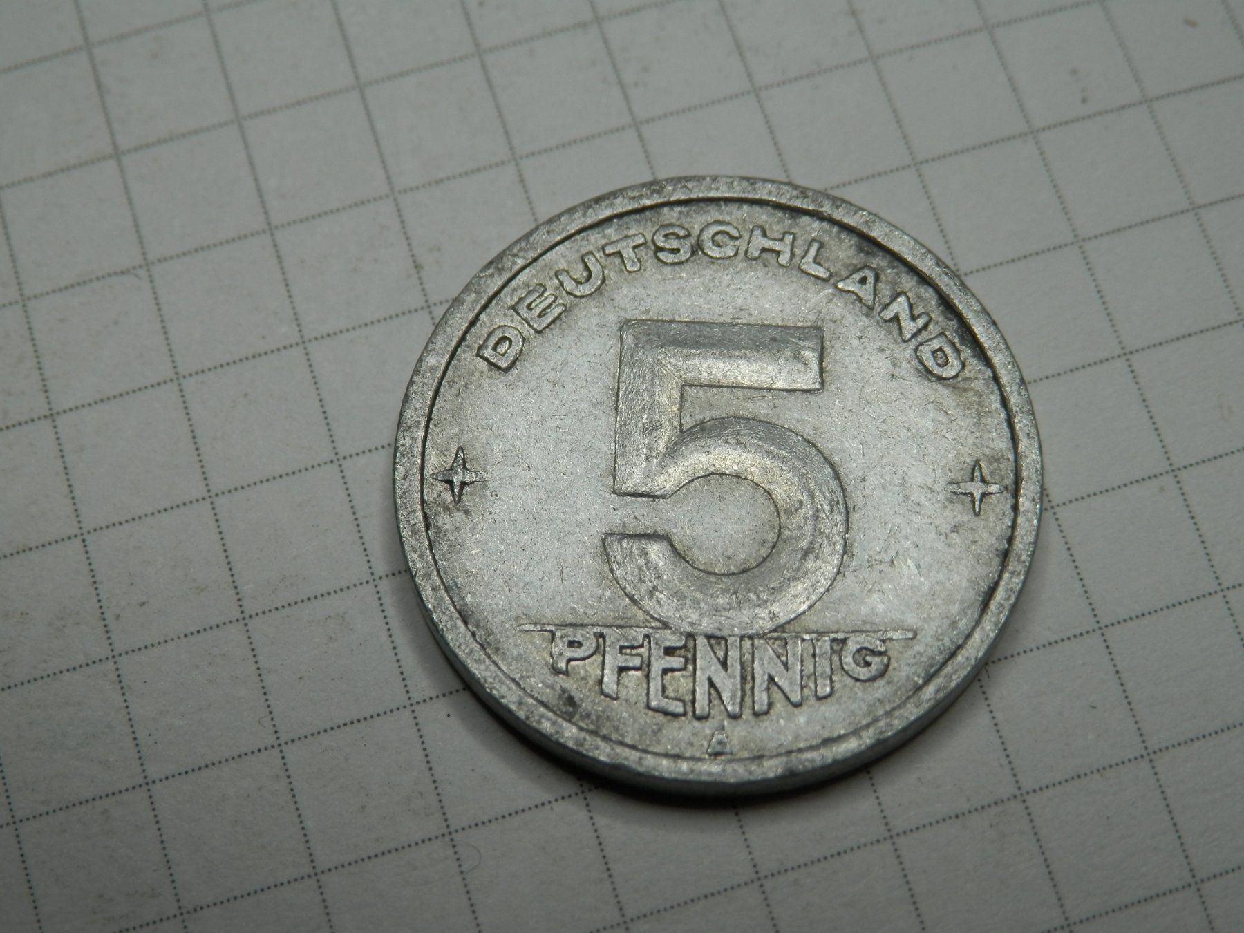 Alle Münzen: Deutschland - DDR 5 Pfennig, 1948 – Gebraucht aus Weiach von weiach81 1