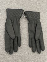 Schicke schwarze Lederhandschuhe, Grösse 7.5, neuwertig!