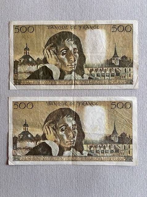 Banconote: Billets de banque Français de 500francs – Usato da Cernier venduto da Mustang28966