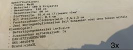 Plisse neu weiss