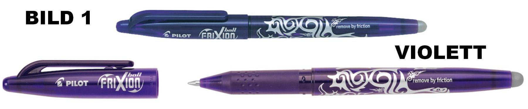 Pilot Penna & Evidenziatori: Pilot Roller mit Deckel ** Frixion Ball 07 ** VIOLETT – Nuovo (secondo la descrizione) da Strengelbach venduto da Mozi1