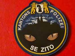 Kantonspolizei Basel SE ZITO Pvc Klett Badge