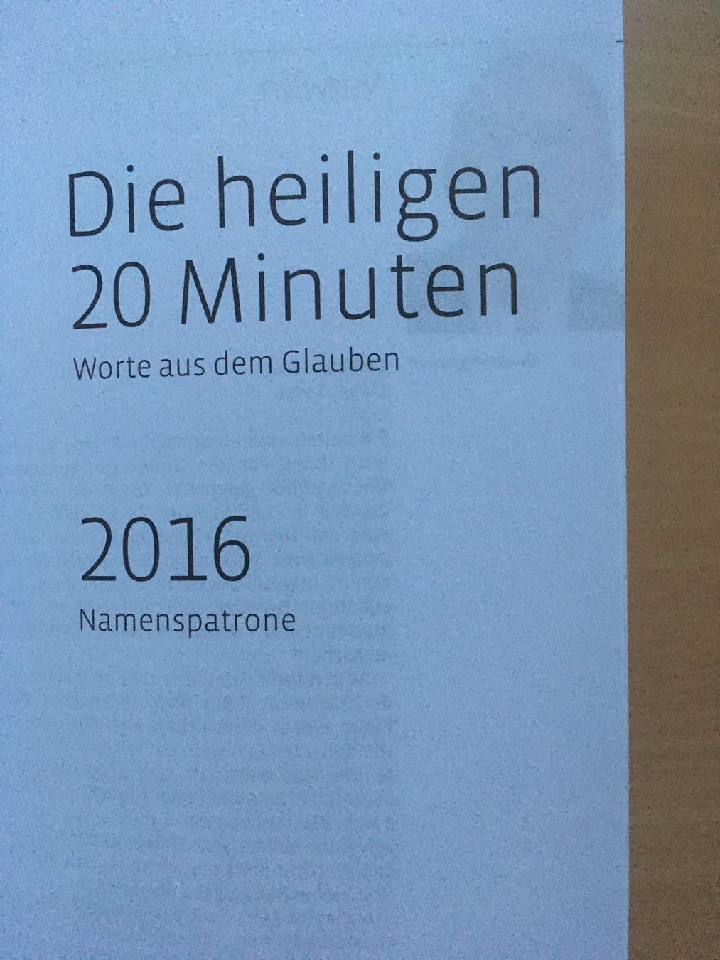 Libri: Die heiligen 20 Minuten - Namenspatrone – Nuovo (secondo la descrizione) da Grenchen venduto da Kogi7 2