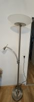 Stehlampe mit Leselampe, Metall, Top Zustand!