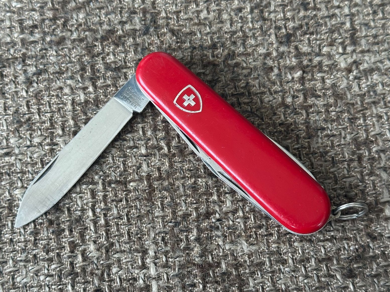 Victorinox Coltelli tascabile: Altes Sackmesser ELINOX Rot 91mm – Usato da Dübendorf venduto da lan1808 2