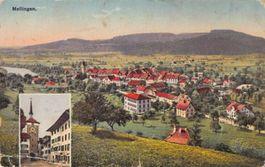 Gruss aus MELLINGEN (AG) - schöne, alte Postkarte