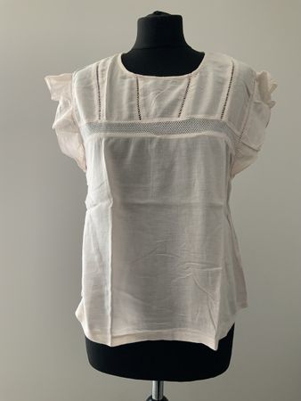 IKKS WOMEN Bluse Kurzarm rose Grösse M Neuwertig