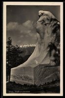 St. Moritz, Segantini-Denkmal mit Bergke