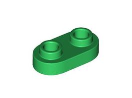 LEGO - 50x Green Plate Round 1x2 Open Studs - 35480 - NEW