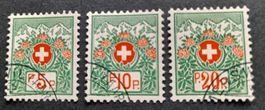 MA46) Nachportomarken Nr. 12B-13B, Eckstempel Kt. 750.-